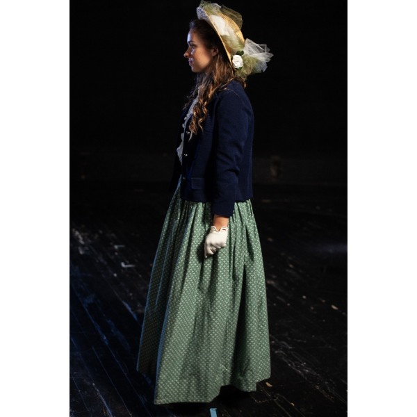Bustle/Turn of the Century – Women’s Full Outfit,  Navy and Green 2