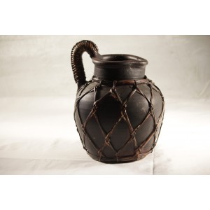 Pottery, Pitcher Brown Wicker