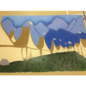 Mulan Wood Panel Backdrop, Camp